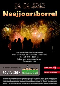 Affiche Neejjoarsborrel